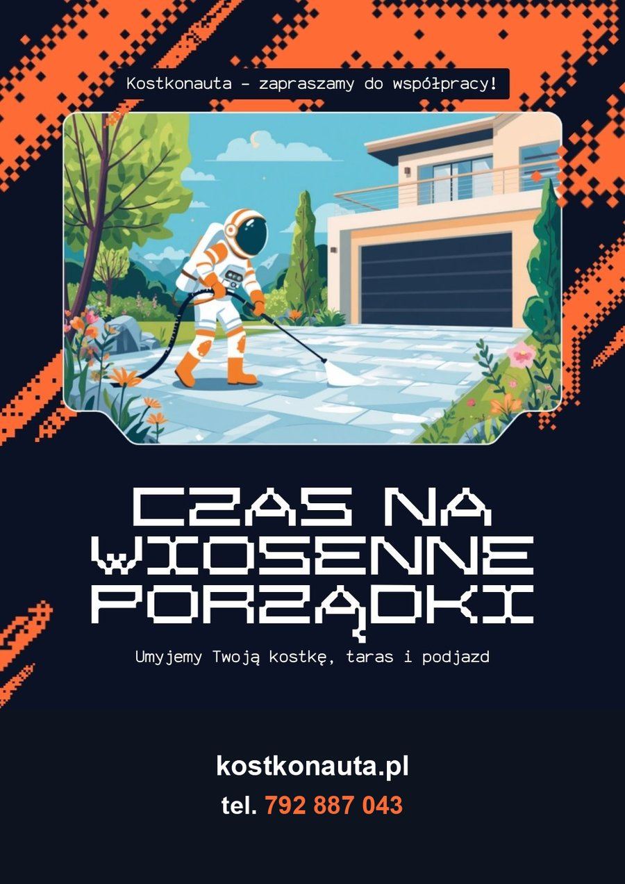 Czas na wiosenne porządki — mycie kostki, tarasu i podjazdu